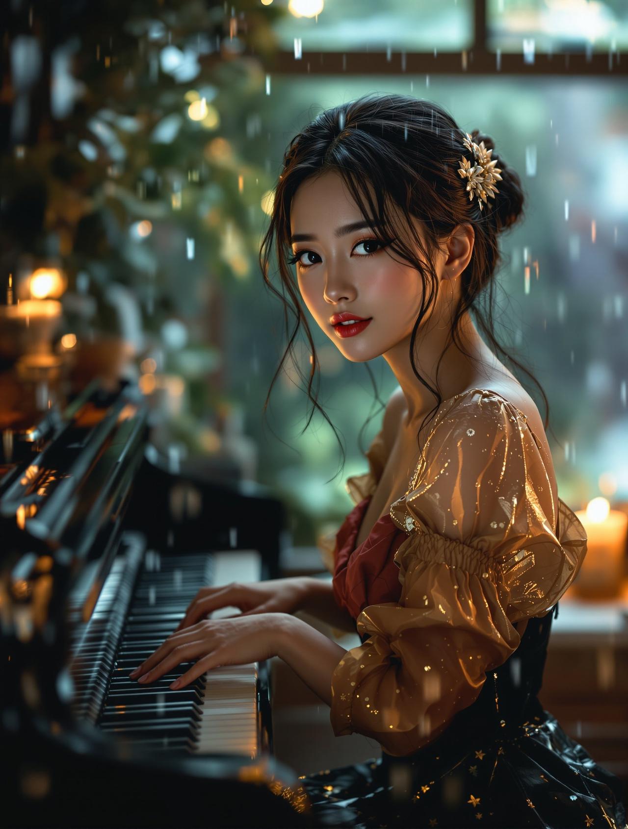 小密圈 巨乳 作品 - 巨乳 - 雨滴与钢琴
